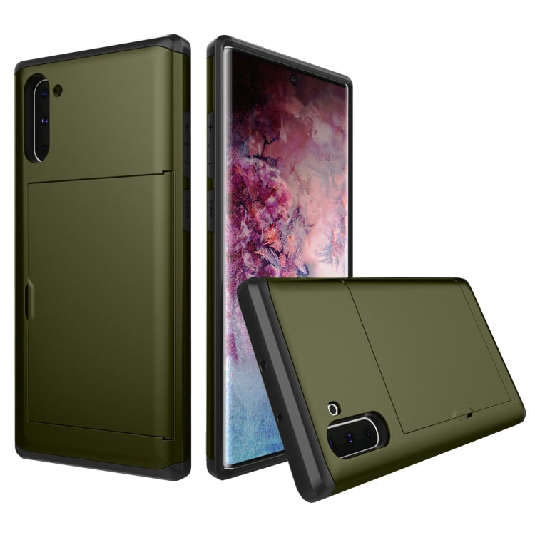 Shockproof Rugged Armor Protective Case with Card Slot, For Galaxy Note 10, For Galaxy Note 10 Pro