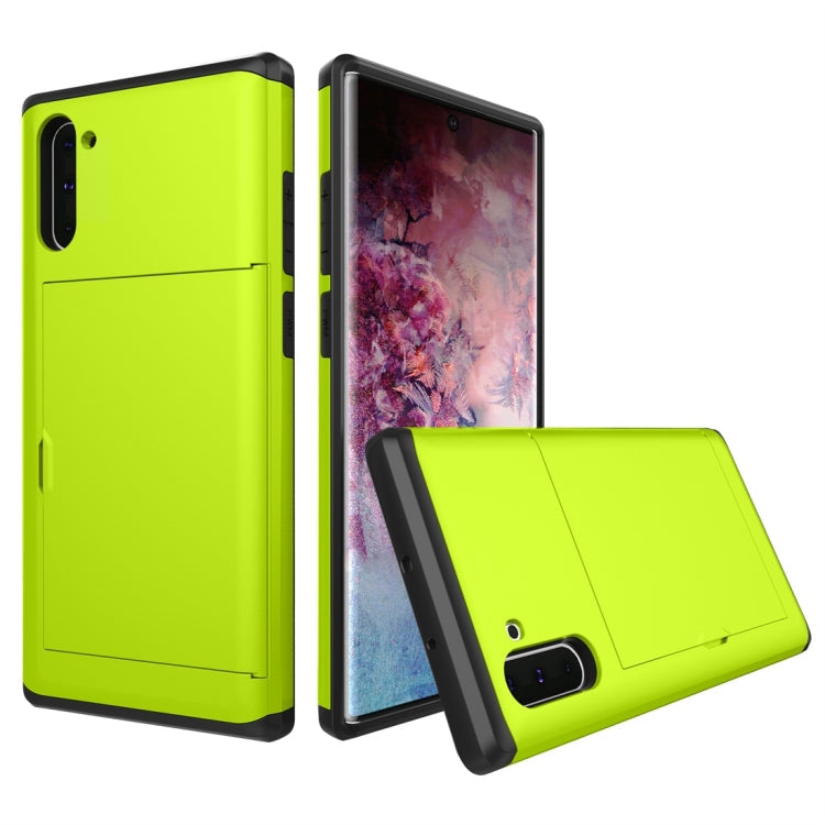 Shockproof Rugged Armor Protective Case with Card Slot, For Galaxy Note 10, For Galaxy Note 10 Pro