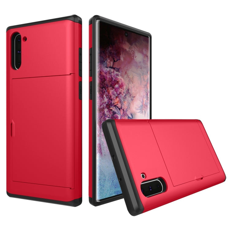 Shockproof Rugged Armor Protective Case with Card Slot, For Galaxy Note 10, For Galaxy Note 10 Pro