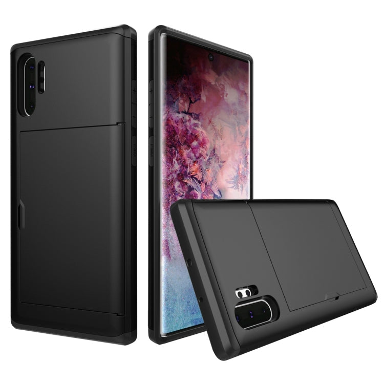 Shockproof Rugged Armor Protective Case with Card Slot, For Galaxy Note 10, For Galaxy Note 10 Pro