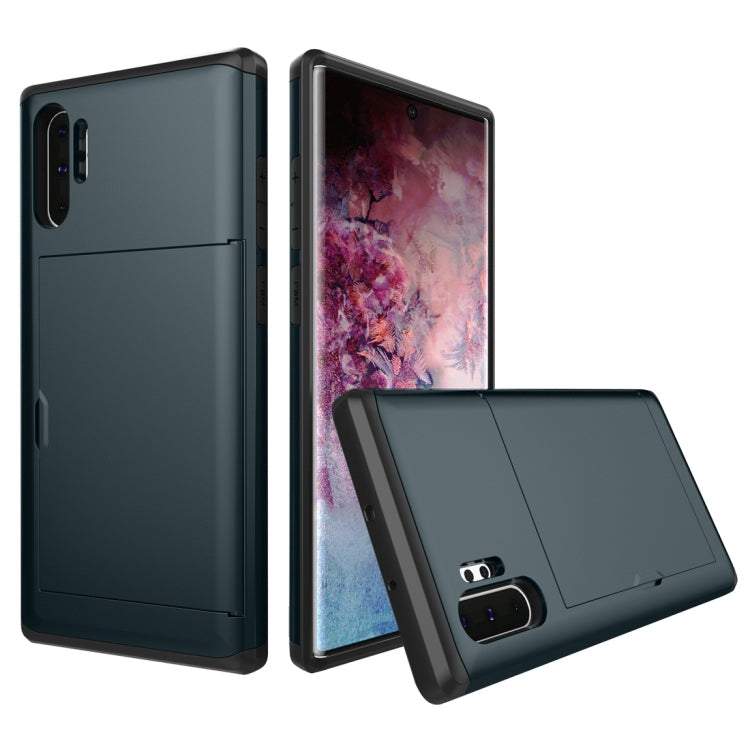 Shockproof Rugged Armor Protective Case with Card Slot, For Galaxy Note 10, For Galaxy Note 10 Pro
