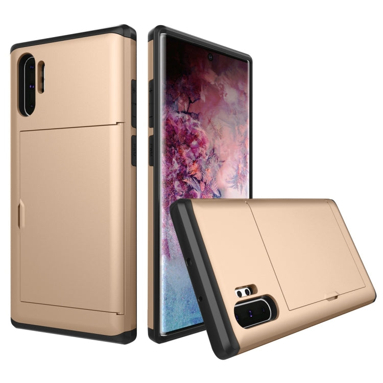 Shockproof Rugged Armor Protective Case with Card Slot, For Galaxy Note 10, For Galaxy Note 10 Pro