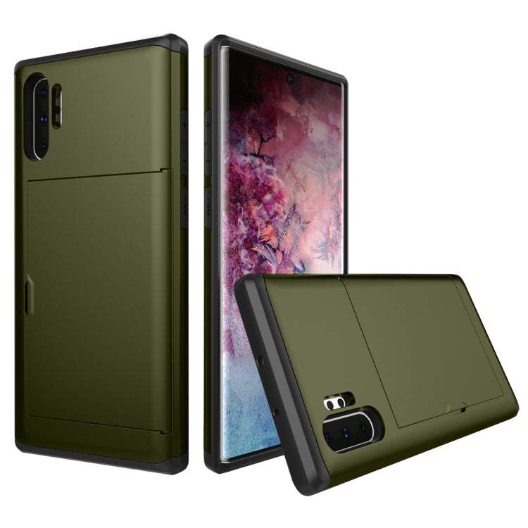 Shockproof Rugged Armor Protective Case with Card Slot, For Galaxy Note 10, For Galaxy Note 10 Pro