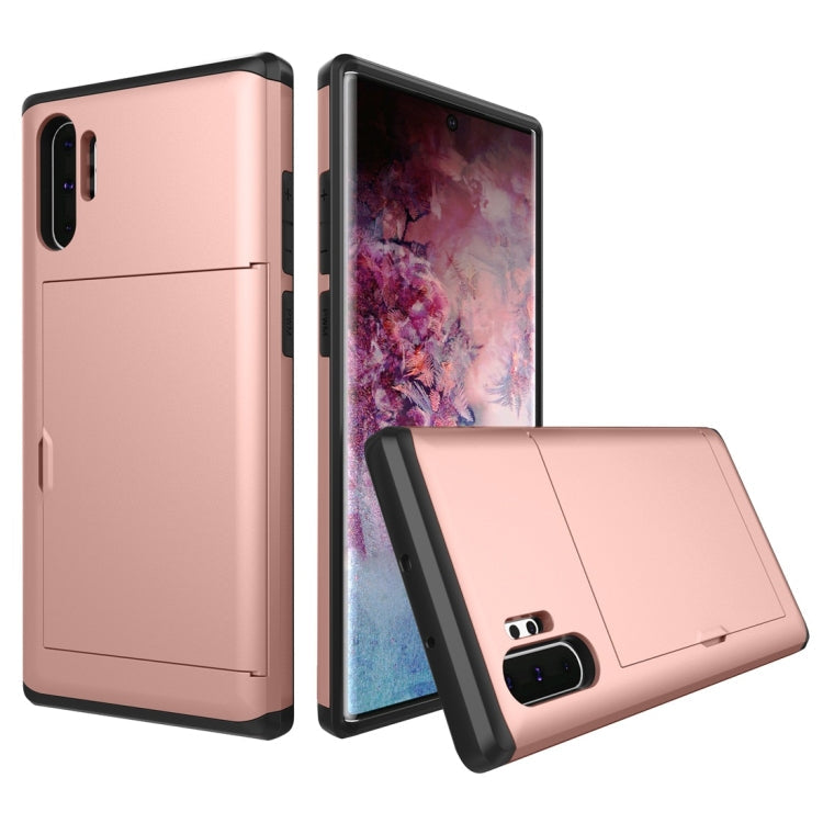 Shockproof Rugged Armor Protective Case with Card Slot, For Galaxy Note 10, For Galaxy Note 10 Pro