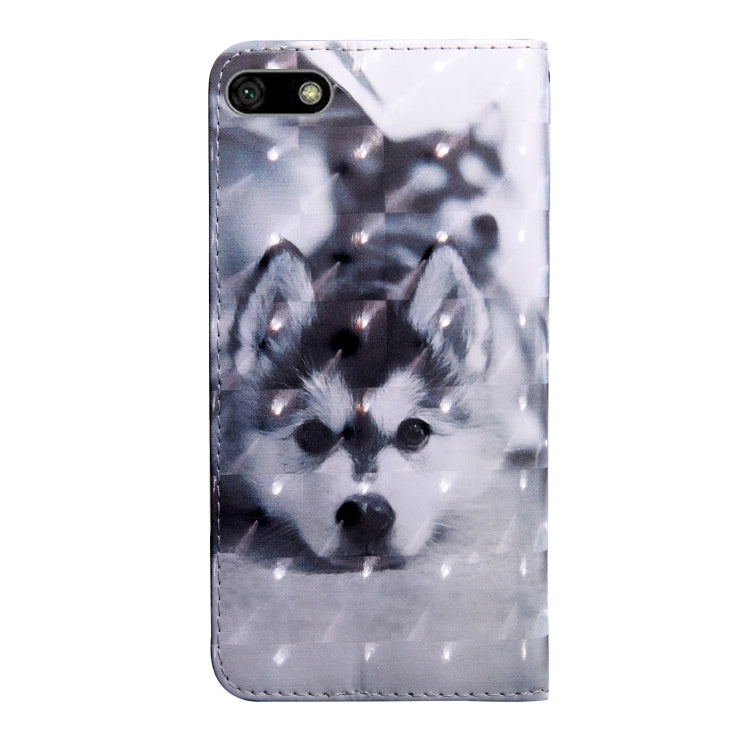 3D Painting Pattern Coloured Drawing Horizontal Flip TPU + PU Leather Case with Holder & Card Slots & Wallet, For Huawei Y5 Lite 2018 / Y5 2018, For Huawei Y7 2019 / Y7 Pro 2019 / Y7 Prime 2019 / Enjoy 9