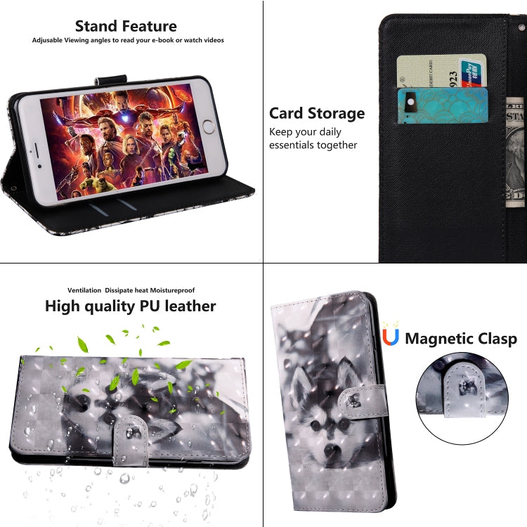 3D Painting Pattern Coloured Drawing Horizontal Flip TPU + PU Leather Case with Holder & Card Slots & Wallet, For Galaxy S10e, For Galaxy S10+