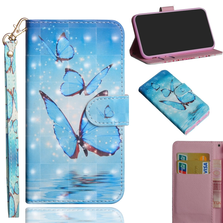 3D Painting Pattern Horizontal Flip TPU + PU Leather Case with Holder & Card Slots & Wallet, For Galaxy A9 (2018), For Galaxy A10