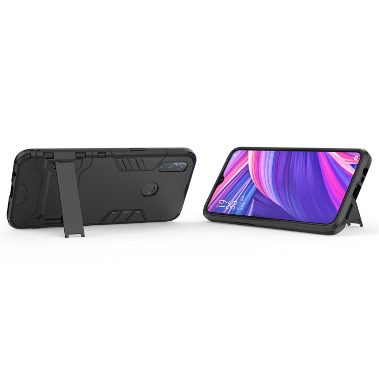 Shockproof PC + TPU Case with Holder for, For OPPO Realme 3, For Huawei Nova 5i Pro, For iPhone 11 Pro, For iPhone 11, For iPhone 11 Pro Max