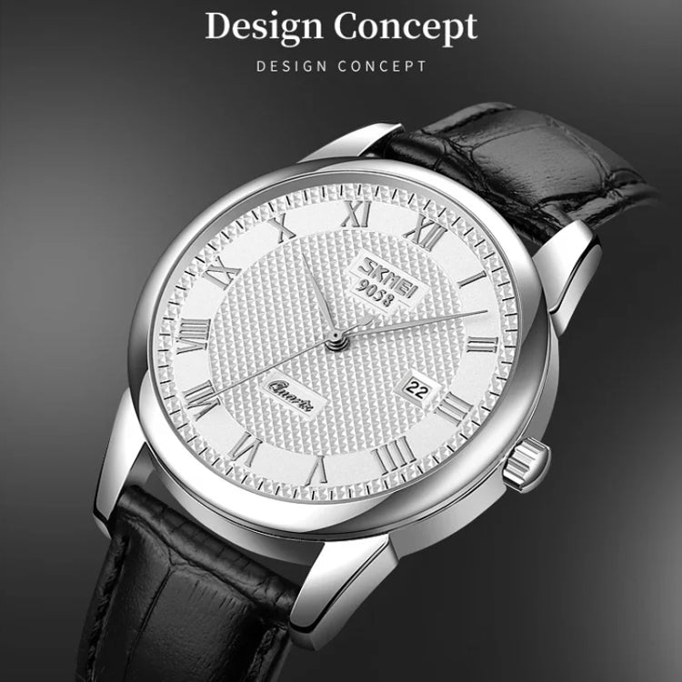 SKMEI 9058 Multifunctional Outdoor Fashion Waterproof Silver Shell Quartz Wrist Watch, EDA00092301A, EDA00092301B, EDA00092301C, EDA00092301D, EDA00092301E, EDA00092301F