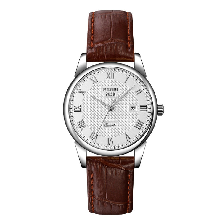 SKMEI 9058 Multifunctional Outdoor Fashion Waterproof Silver Shell Quartz Wrist Watch, EDA00092301A, EDA00092301B, EDA00092301C, EDA00092301D, EDA00092301E, EDA00092301F