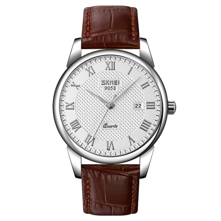 SKMEI 9058 Multifunctional Outdoor Fashion Waterproof Silver Shell Quartz Wrist Watch, EDA00092301A, EDA00092301B, EDA00092301C, EDA00092301D, EDA00092301E, EDA00092301F