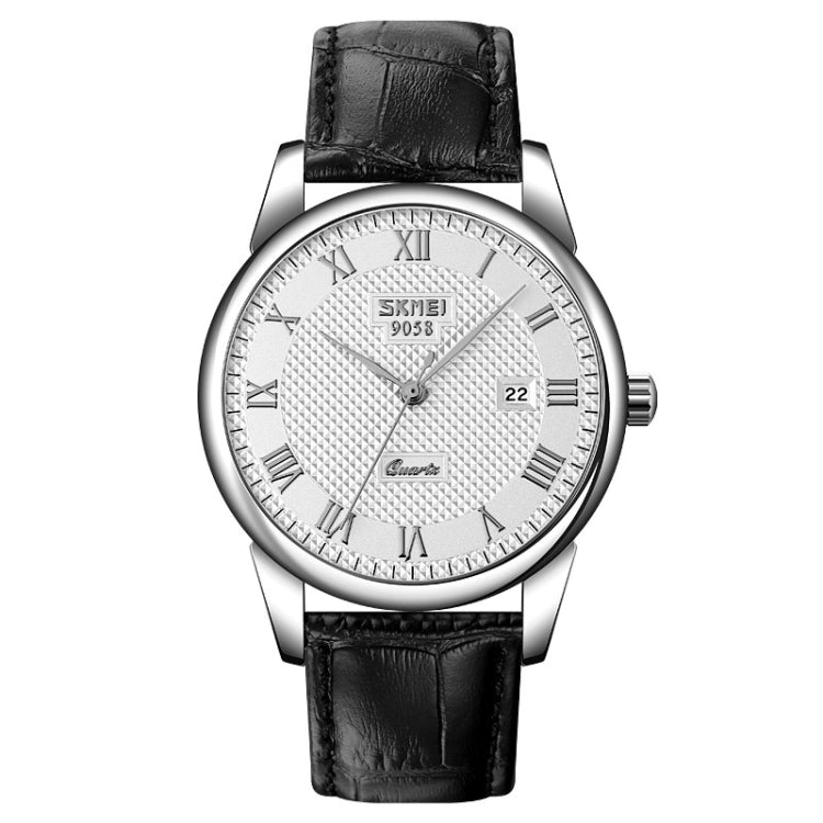 SKMEI 9058 Multifunctional Outdoor Fashion Waterproof Silver Shell Quartz Wrist Watch, EDA00092301A, EDA00092301B, EDA00092301C, EDA00092301D, EDA00092301E, EDA00092301F