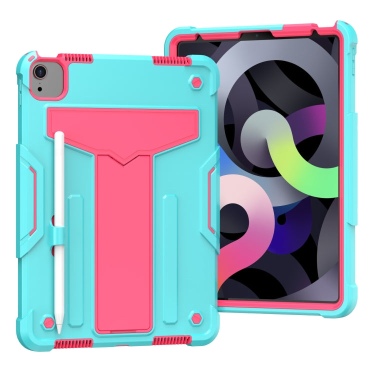 T-shaped Bracket Contrast Color Shockproof PC + Silicone Protective Case, For Samsung Galaxy Tab A7 10.4 (2020), For iPad Air 2022 / 2020 10.9 / iPad Pro 11