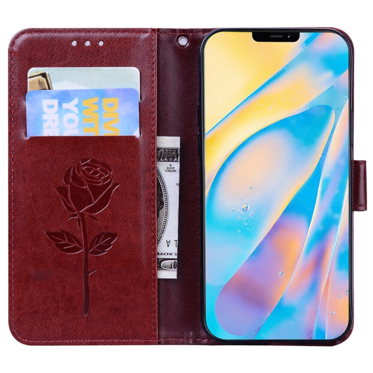 Rose Embossed Horizontal Flip PU Leather Case with Holder & Card Slots & Wallet, For iPhone 12, For iPhone 12 Pro, For iPhone 12 Pro Max
