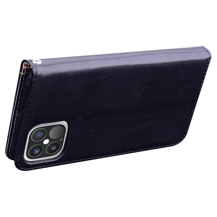 Business Style Oil Wax Texture Horizontal Flip Leather Case for iPhone XR, with Holder & Card Slots & Wallet, For iPhone 12 / 12 Pro, For iPhone 12 Pro Max