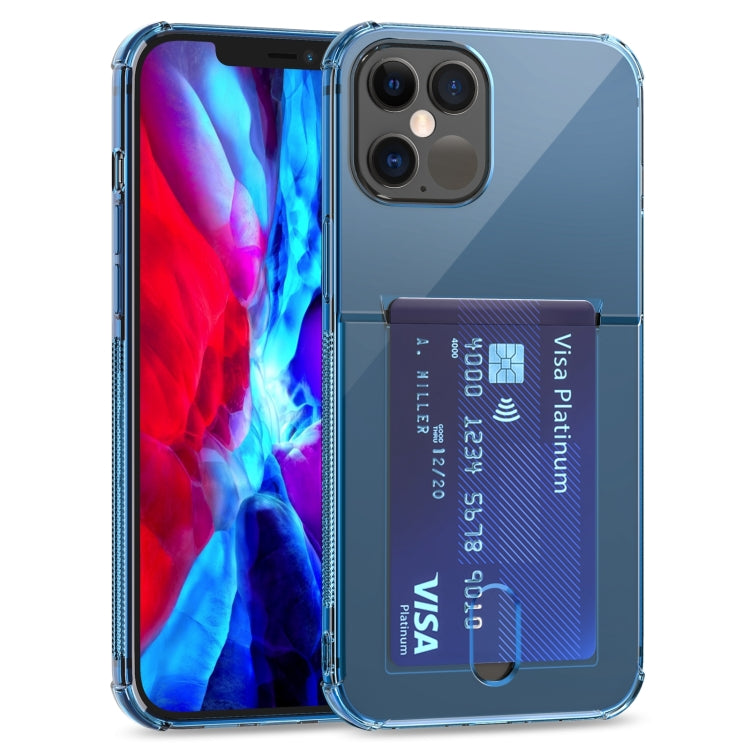 TPU Transparent Protective Case with Card Slots, For iPhone 12, For iPhone 12 Mini