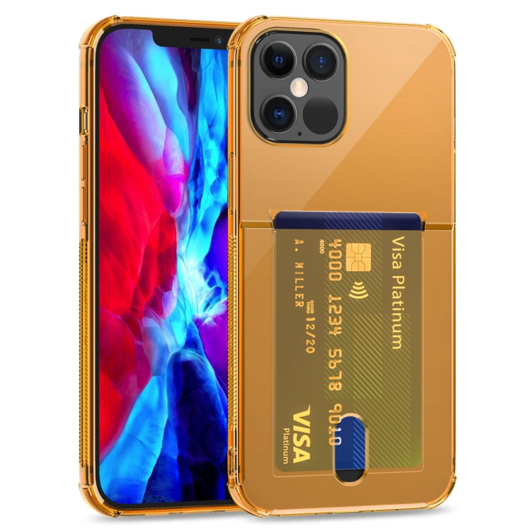TPU Transparent Protective Case with Card Slots, For iPhone 12, For iPhone 12 Mini