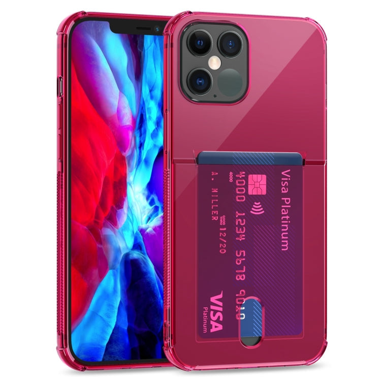 TPU Transparent Protective Case with Card Slots, For iPhone 12, For iPhone 12 Mini