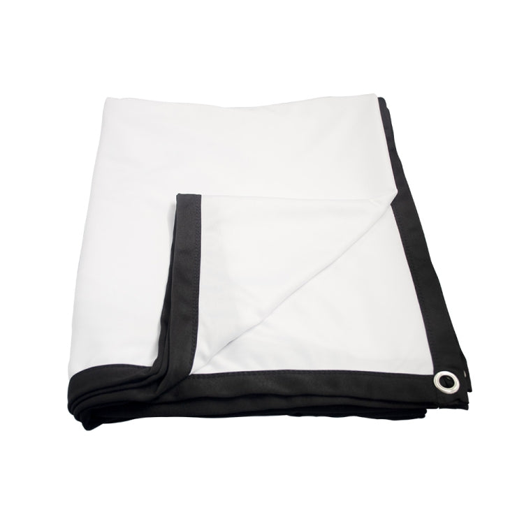 Folding Milk Silk Polyester Projector Film Curtain, 60 inch (16:9) Projection Area: 133 x 75cm, 60 inch (4:3) Projection Area: 120 x 90cm, 72 inch (16:9) Projection Area: 159 x 90cm, 72 inch (4:3) Projection Area: 146 x 110cm                           ...