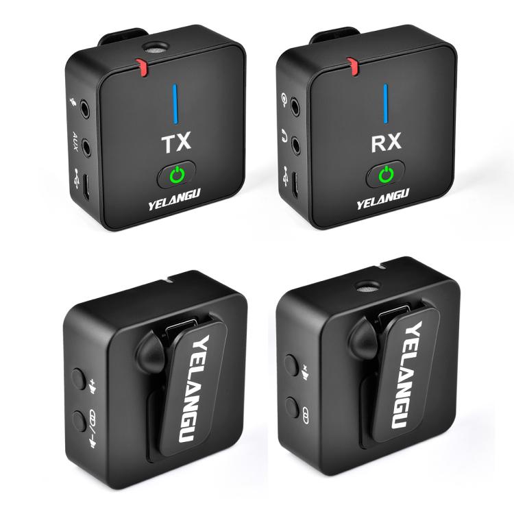 YELANGU MX5 2.4G Live Broadcast Interview Shooting Wireless Recording Microphone