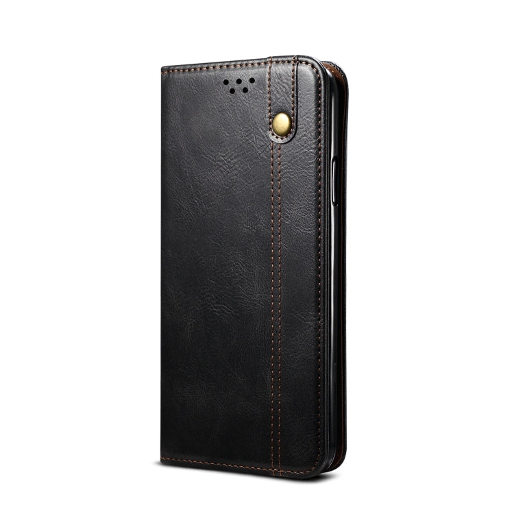 Simple Wax Crazy Horse Texture Horizontal Flip Leather Case with Card Slots & Wallet, For iPhone XR, For iPhone XS / X, For iPhone XS Max