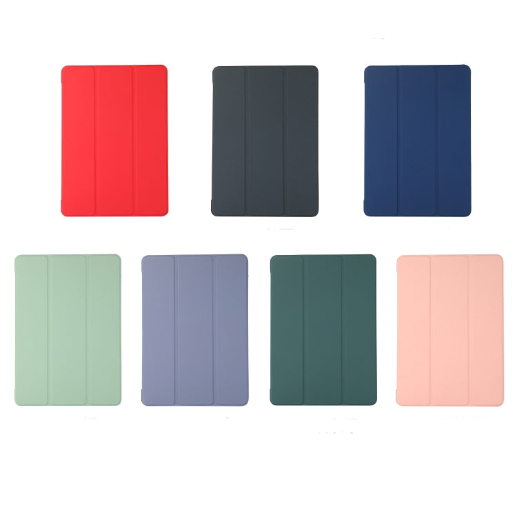 3-folding Skin Texture Horizontal Flip TPU + PU Leather Case with Holder, For iPad Air 11 2024 / 2022 / 2020 10.9, For iPad 9.7 (2018) / 9.7 (2017) / air / air2, For Lenovo M10 Plus