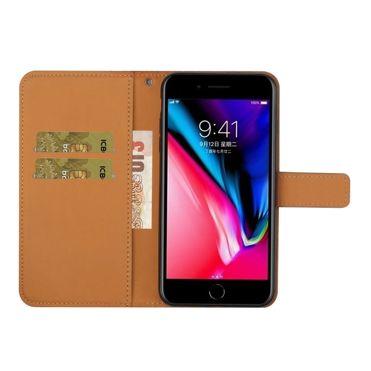 Ethnic Style Embossed Pattern Horizontal Flip Leather Case with Holder & Card Slots & Wallet & Lanyard, For iPhone 6, For iPhone 6 Plus, For iPhone 8 Plus / 7 Plus
