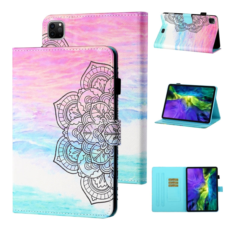 Coloured Drawing Stitching Horizontal Flip Leather Case with Holder & Card Slot & Sleep / Wake-up Function, For iPad Pro 11 (2020) / (2018), For iPad 10.2 2021 / 2020 / 2019 / Air (2019), For iPad Air / Air 2 / 9.7 (2017) & (2018)                      ...