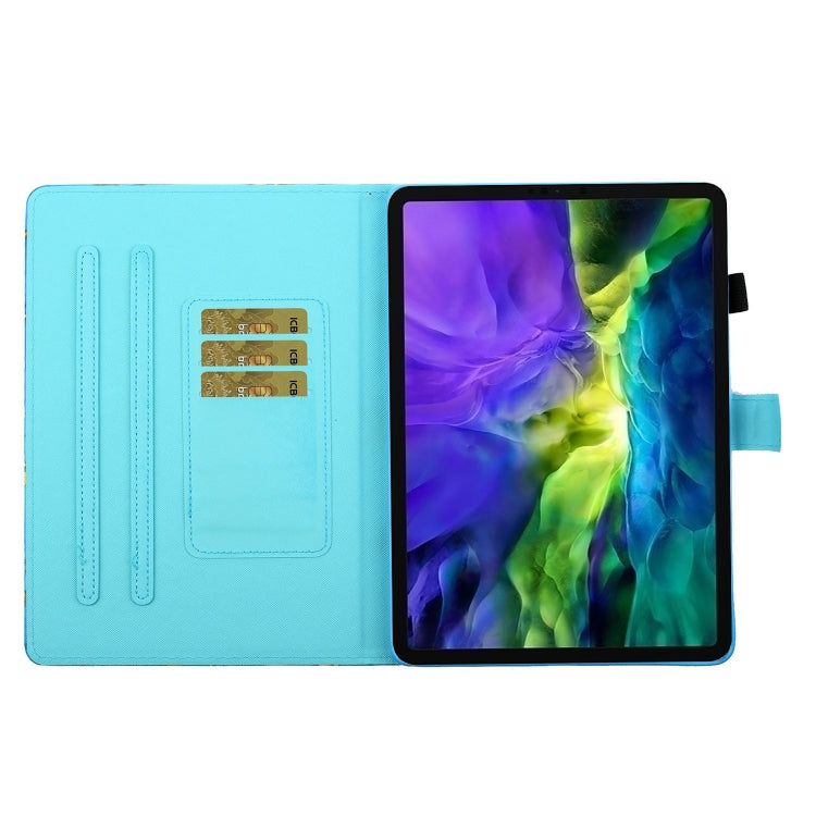 Coloured Drawing Stitching Horizontal Flip Leather Case with Holder & Card Slot & Sleep / Wake-up Function, For iPad Pro 11 (2020) / (2018), For iPad 10.2 2021 / 2020 / 2019 / Air (2019), For iPad Air / Air 2 / 9.7 (2017) & (2018)                      ...