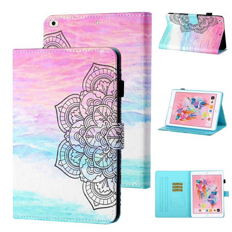 Coloured Drawing Stitching Horizontal Flip Leather Case with Holder & Card Slot & Sleep / Wake-up Function, For iPad Pro 11 (2020) / (2018), For iPad 10.2 2021 / 2020 / 2019 / Air (2019), For iPad Air / Air 2 / 9.7 (2017) & (2018)                      ...