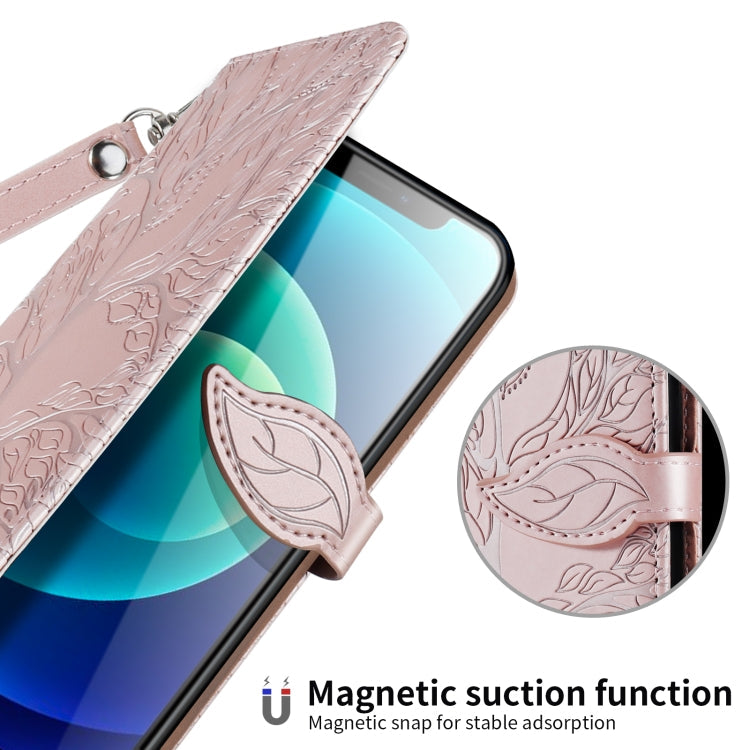 Life of Tree Embossing Pattern Horizontal Flip Leather Case with Holder & Card Slot & Wallet & Photo Frame & Lanyard, For iPhone 12 / 12 Pro, For iPhone 12 Pro Max, For iPhone X / XS, For iPhone XR