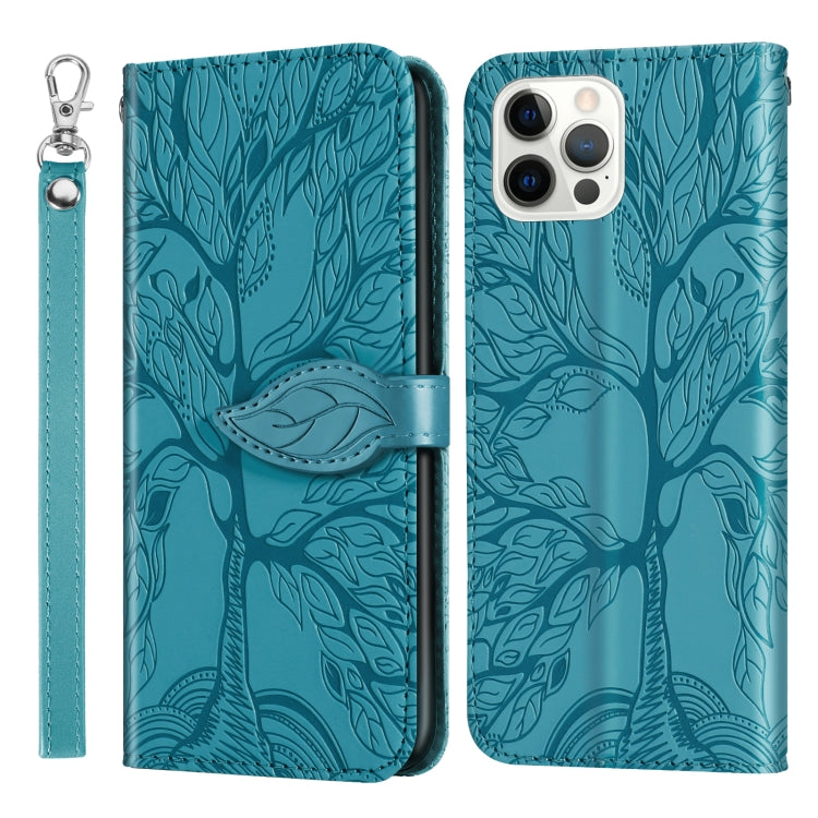 Life of Tree Embossing Pattern Horizontal Flip Leather Case with Holder & Card Slot & Wallet & Photo Frame & Lanyard, For iPhone 12 / 12 Pro, For iPhone 12 Pro Max, For iPhone X / XS, For iPhone XR