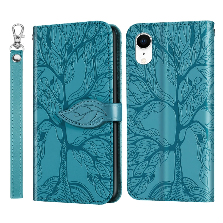 Life of Tree Embossing Pattern Horizontal Flip Leather Case with Holder & Card Slot & Wallet & Photo Frame & Lanyard, For iPhone 12 / 12 Pro, For iPhone 12 Pro Max, For iPhone X / XS, For iPhone XR