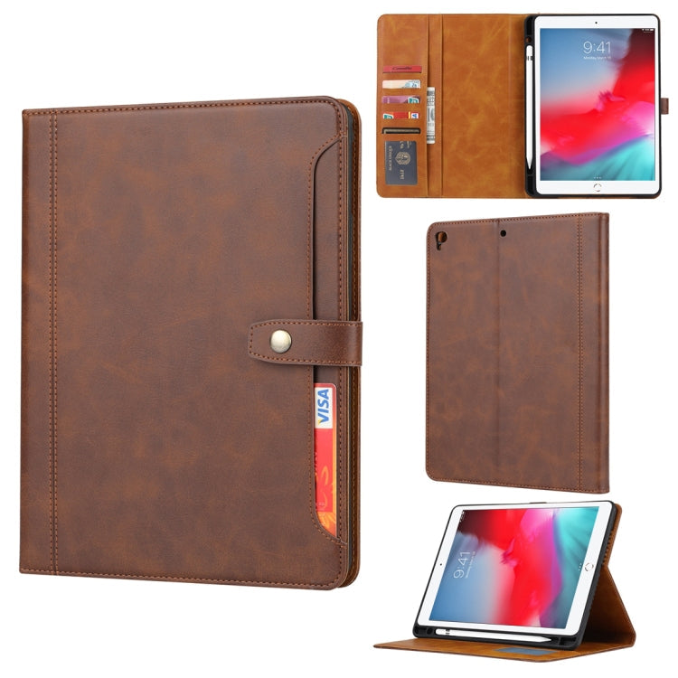 Calf Texture Double Fold Clasp Horizontal Flip Leather Case with Photo Frame & Holder & Card Slots & Wallet, For iPad 10.2, For iPad Pro 10.5, For iPad 9.7 (2018/2017) / Air 2, For iPad mini 5 / mini 4 / mini 3, For iPad Pro 11 inch (2020)             ...