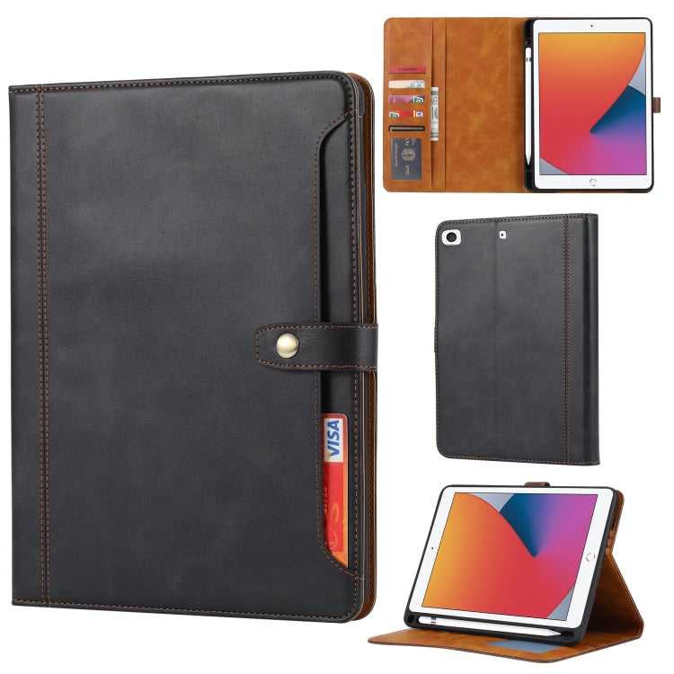 Calf Texture Double Fold Clasp Horizontal Flip Leather Case with Photo Frame & Holder & Card Slots & Wallet, For iPad 10.2, For iPad Pro 10.5, For iPad 9.7 (2018/2017) / Air 2, For iPad mini 5 / mini 4 / mini 3, For iPad Pro 11 inch (2020)             ...