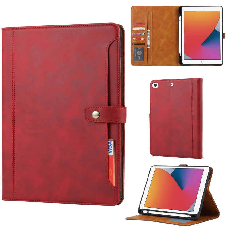 Calf Texture Double Fold Clasp Horizontal Flip Leather Case with Photo Frame & Holder & Card Slots & Wallet, For iPad 10.2, For iPad Pro 10.5, For iPad 9.7 (2018/2017) / Air 2, For iPad mini 5 / mini 4 / mini 3, For iPad Pro 11 inch (2020)             ...