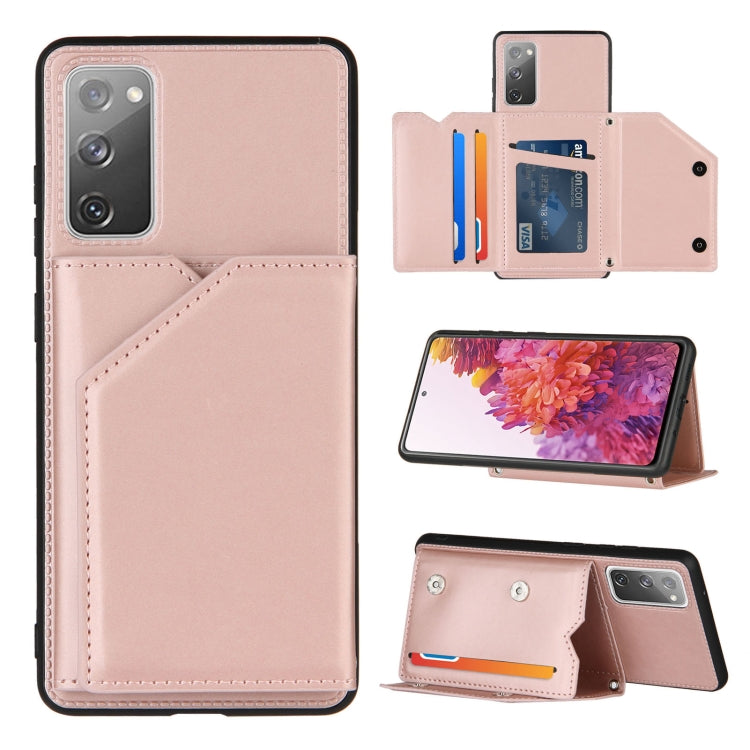 Skin Feel PU + TPU + PC Back Cover Shockproof Case with Card Slots & Holder & Photo Frame, For Samsung Galaxy M60s & A81, For Huawei P40 Lite & Nova 6 SE, For Samsung Galaxy S20 FE, For Samsung Galaxy S20 Ultra