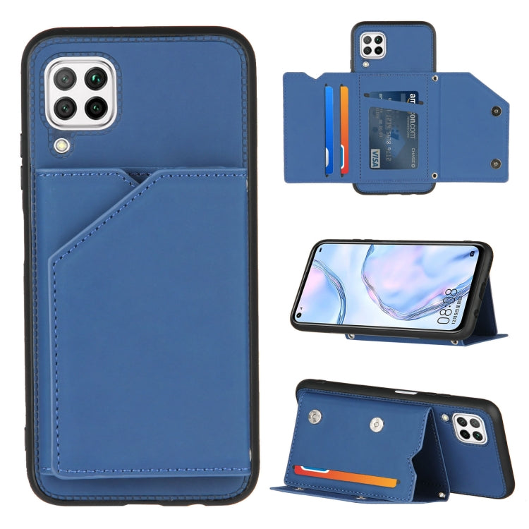 Skin Feel PU + TPU + PC Back Cover Shockproof Case with Card Slots & Holder & Photo Frame, For Samsung Galaxy M60s & A81, For Huawei P40 Lite & Nova 6 SE, For Samsung Galaxy S20 FE, For Samsung Galaxy S20 Ultra