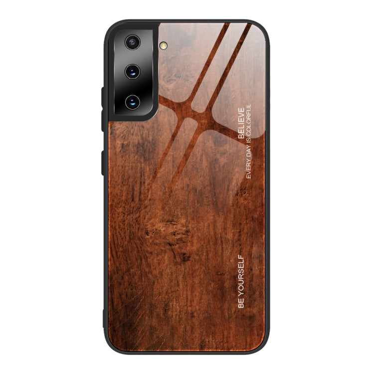 Wood Grain Glass Protective Case, For Samsung Galaxy S21 5G, For Samsung Galaxy S21 Plus, For Samsung Galaxy S21 Ultra 5G, For Samsung Galaxy A21s