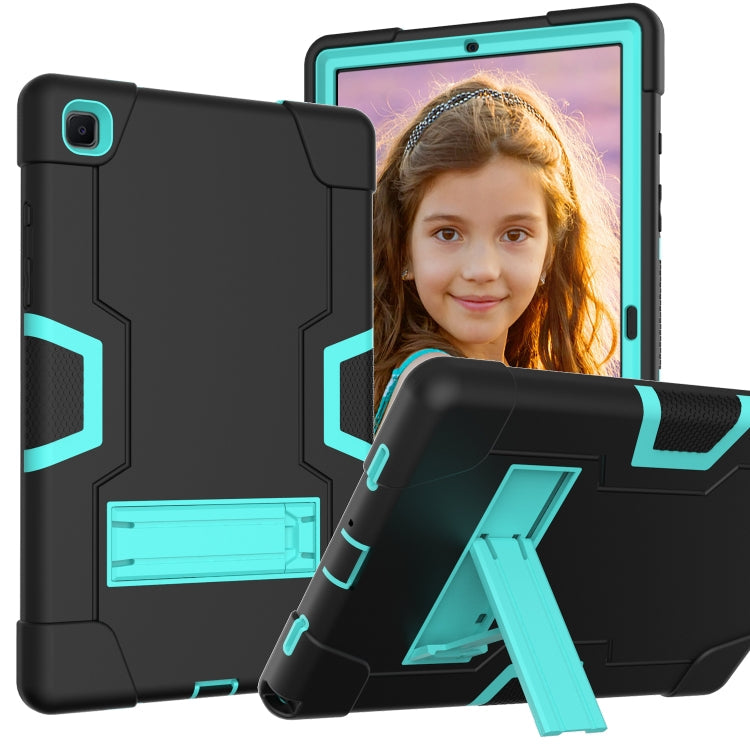 Contrast Color Robot Shockproof Silicon + PC Protective Case with Holder, For Samsung Galaxy Tab A7 10.4 (2020) T500