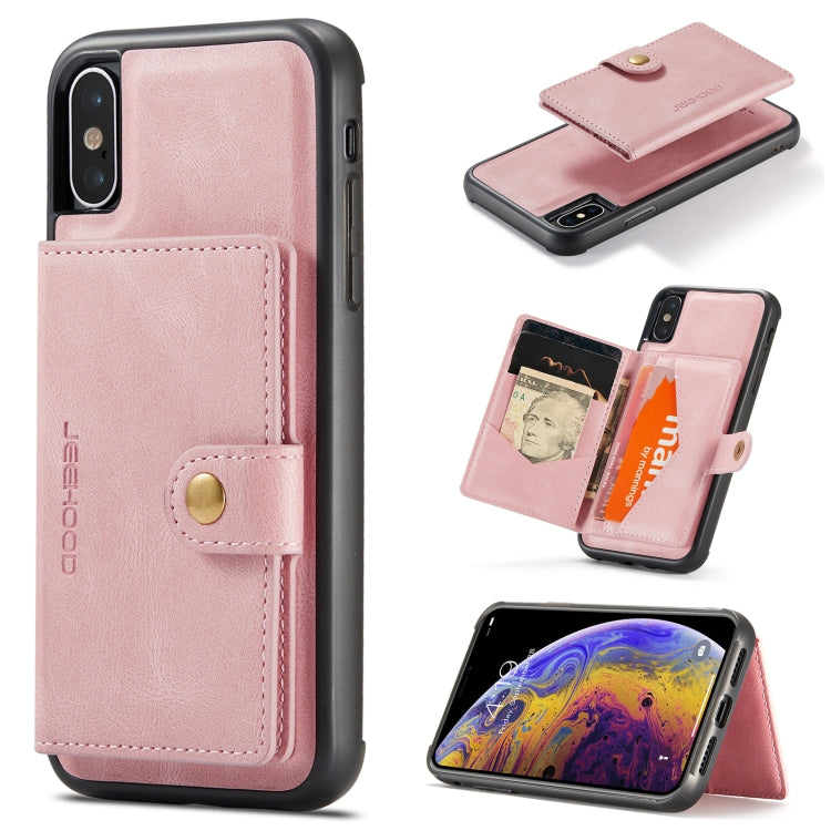 JEEHOOD Retro Magnetic Detachable Protective Case with Wallet & Card Slot & Holder, For iPhone XS Max, For iPhone 11 Pro, For iPhone 11, For iPhone 11 Pro Max