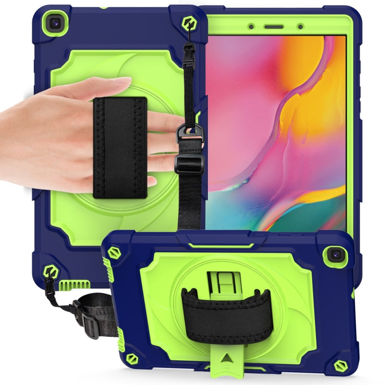 360 Degree Rotation Turntable Contrast Color Robot Shockproof Silicone + PC Protective Case with Holder, For Amazon Kindle Fire HD 8 2020, For Samsung Tab A 8.0 (2019)/T290