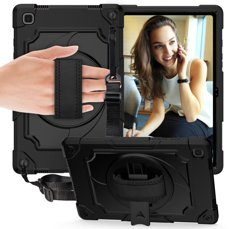 360 Degree Rotation Turntable Contrast Color Robot Shockproof Silicone + PC Protective Case with Holder, For Samsung Galaxy Tab A7 10.4 (2020)/T500, For Samsung Galaxy Tab A 10.1 (2019)/T515