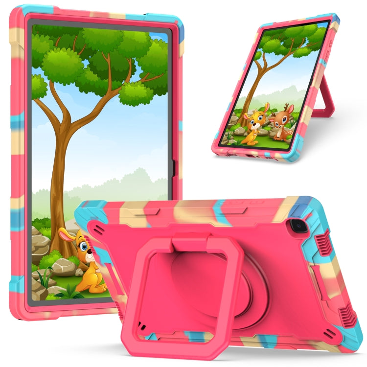 Contrast Color Shockproof Robot Silicone + PC Case with Wristband Holder, For Amazon Kindle Fire HD 8 (2020), For Samsung Galaxy Tab A7 10.4 (2020) T500 / T505