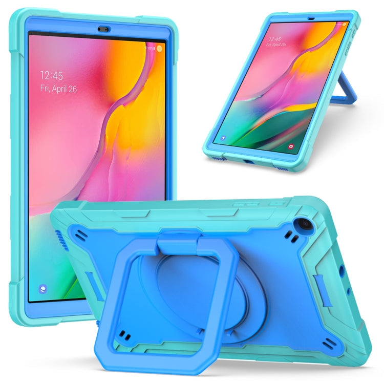 Contrast Color Shockproof Robot Silicone + PC Case with Wristband Holder, For Samsung Galaxy Tab A10.1 (2019) T510, For Samsung Galaxy Tab A 8.0 (2019) T290