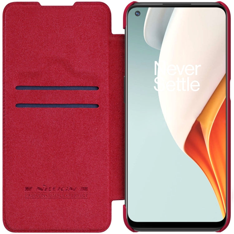 NILLKIN QIN Series Crazy Horse Texture Horizontal Flip Leather Case with Card Slot, For OnePlus Nord N100, For Samsung Galaxy S21 Plus 5G