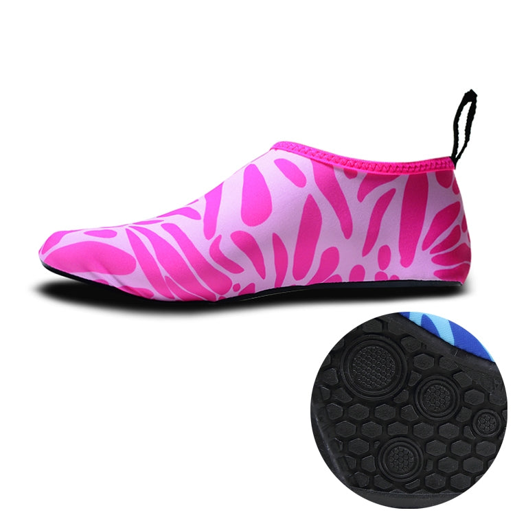Non-slip Wear-resisting Thick Rubber Sole Diving Shoes and  Socks, One Pair, M, L