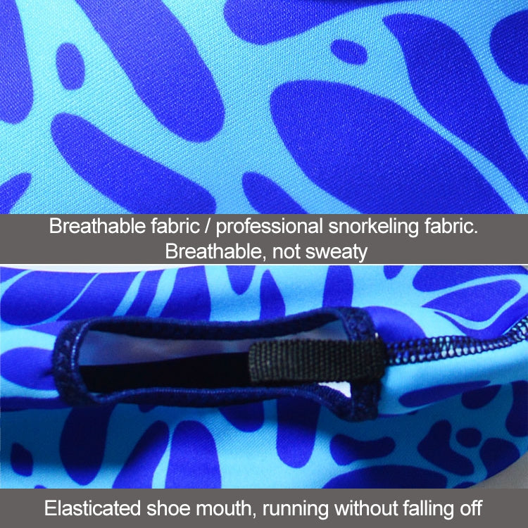 Non-slip Wear-resisting Thick Rubber Sole Diving Shoes and  Socks, One Pair, XL, XXL