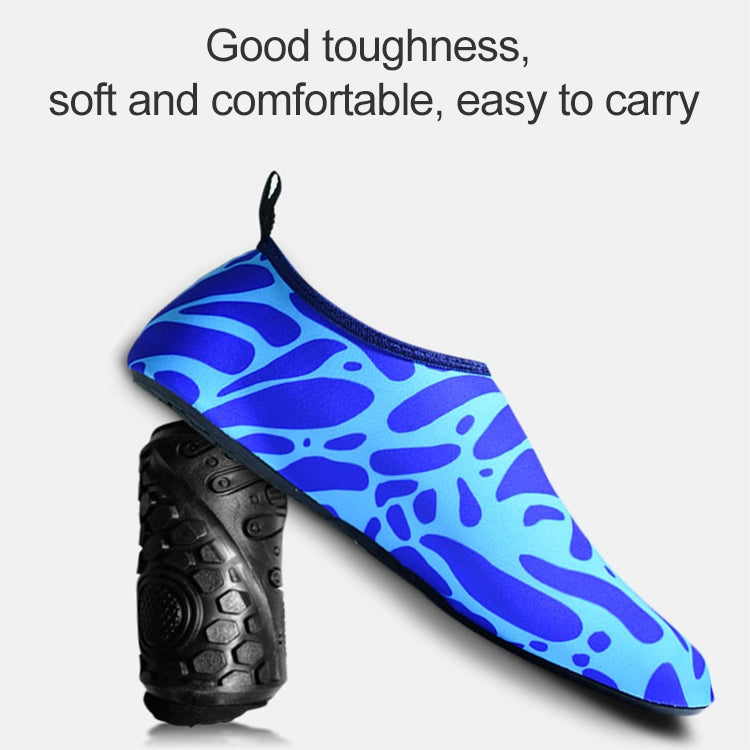 Non-slip Wear-resisting Thick Rubber Sole Diving Shoes and  Socks, One Pair, XXXL