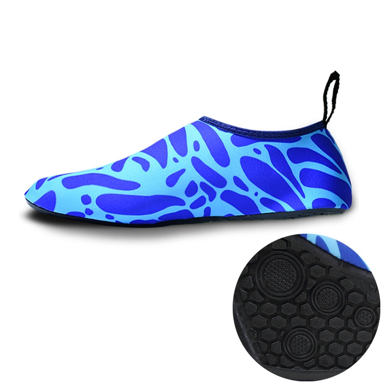 Non-slip Wear-resisting Thick Rubber Sole Diving Shoes and  Socks, One Pair, XXXL